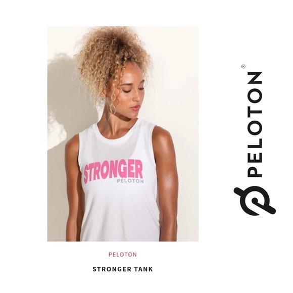 Peloton Stronger white logo Tank Top M